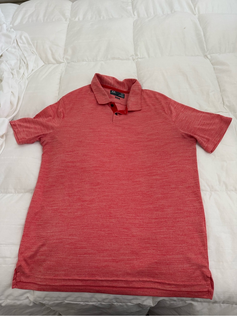 Oakley Red Heather Polo - Short Sleeve Performance Shirt